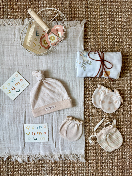 🍼 First Gentle Moments · Hat & Mittens Set